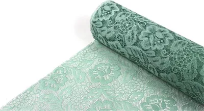 Produktbild von SIZOLACE® ROSE, Spitzen-Optik, Tischläufer, Tischband 30cm/5m Pistazie