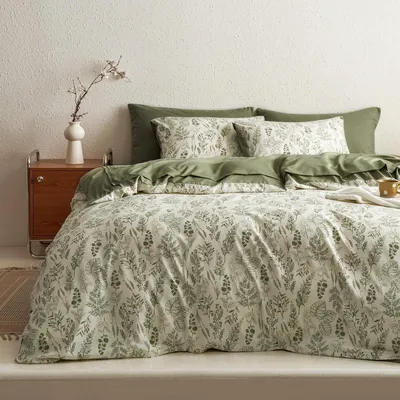 Immagine prodotto di Omgoods - Set di lenzuola bohémien, 200 x 220 cm, con motivo floreale