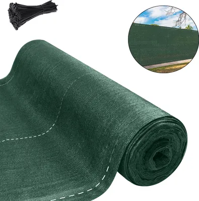 Obrázok produktu pre LZQ tieniaca sieťová zástena na plot 2 x 10 m zástena na plot a balkónové zábradlie ochrana proti slnku ochrana proti vetru HDPE tkanina 150 g/m², tmavozelená