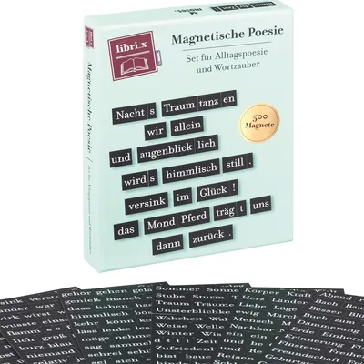 Immagine prodotto di Poesia magnetica | moses. Verlag GmbH | 14×18 cm | Regali per gli amanti della lettura