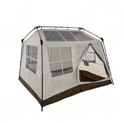 Produktbild von KOMFOTTEU Pop-Up Zelt für 2-4 Personen, Familienzelt mit Vorzelt | Tür, 4 Netzfenstern & 2 Dachfenstern, Campingzelt mit Tragetasche, großes Kuppelzelt für Camping, Hiking & Trekking
