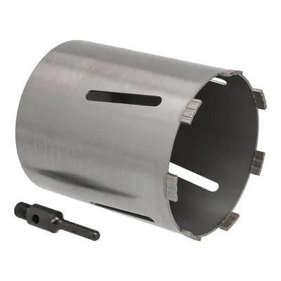 Produktbild von Diamantbohrkrone Ø 162 mm Nutzlänge 180 mm mit SDS+-Aufnahme 100 mm Segmenthöhe 10 mm Diamant Bohrkrone Trockenbohrkrone Kernbohrer Betonbohrkrone Kernbohrkrone BTEC
