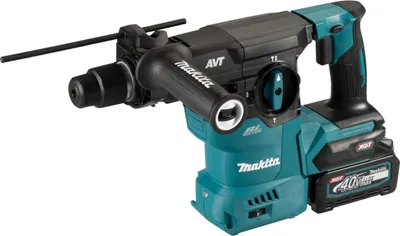 Produktbild von Makita Akku-Kombihammer HR008GM202, 40 V, SDS-plus, incl. 2x Akku 4 Ah, Schnellladegerät, Zubehör, Staubabsaugung DX10, Transportkoffer