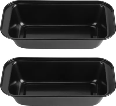 Produktbild von Rechteckige Toast-Kastenform, Brot- und Kuchenform, Antihaft-Backform aus Kohlenstoffstahl, Schwarz