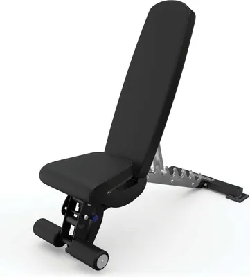 Produktbild von ATLETICA B6-Decline Hantelbank | Studio Qualität | 43 kg schwer | Negativ verstellbar | Beinablage | Material - Leder