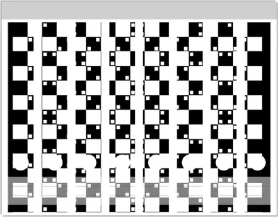 Produktbild von Wallario Ordnerrücken Sticker, selbstklebend für schmale Ordner, 8 Stück, Motiv Optische Täuschung - Illusion - schwarz weiß