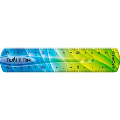 Obrázok produktu pre Pravítko TWIST'n FLEX DECOR 15 cm plastové rôzne farby (voľný výber farby nie je možný)