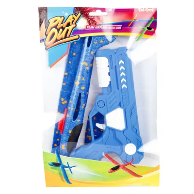 Image de Avion avec pistolet, avion en mousse pour tirer