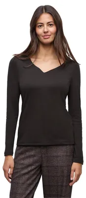 Produktbild von Street One Damen Shirt mit Herzausschnitt