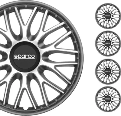 Zdjęcie produktu dla Kołpaki Sparco 14 cali Roma srebrnoszare 4 szt