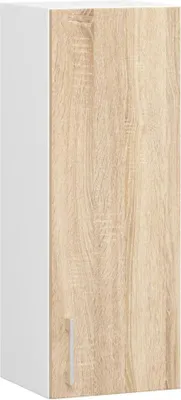 Produktbild von TRIVORA Hängeschrank mit einer Tür – Breite 30 cm, Weiß/Sonoma Eiche
