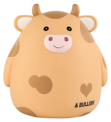 Sparschwein aus Vinyl, 17,5 x 15,5 x 18,5 cm, Geldschwein für Münzen