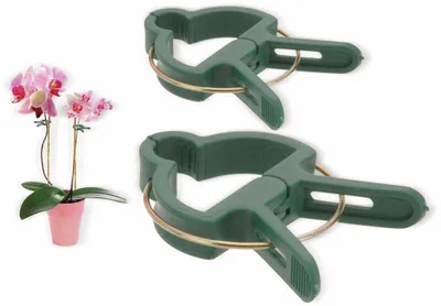 Produktbild von ProGarden Pflanzenstützclips Pflanzenklammern groß und klein 20 Stück für Garten Zimmerpflanzen