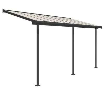 Produktbild von Palram - Canopia Aluminium Terrassenüberdachung Sierra Anthrazit 228x448x300 cm