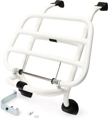 Immagine prodotto di Portapacchi Moto Nostra pieghevole anteriore bianco per Vespa GT / GTL / GTV / GTS / GTS Super / GT60 (125-300cc, anno 2003-2018)