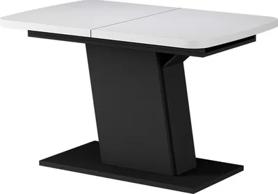 Produktbild von Esstisch Vicco Fenaro Weiß/Schwarz 120 x 80 cm ausziehbar, Model 56602