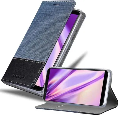 Image de Cadorabo Housse pour OnePlus 5T Housse en bleu Etui pour téléphone portable Book Case Cover