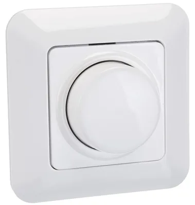 Produktbild von Kopp Dimmer mit Rahmen Drehdimmer Lichtdimmer Dimmschalter Schalter LED Lampen