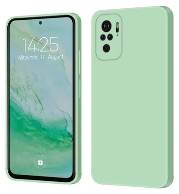 Produktbild von Hülle für Xiaomi Redmi Note 10 Case Cover Bumper Smartphone Softgrip Schutzhülle Farbe: Türkis