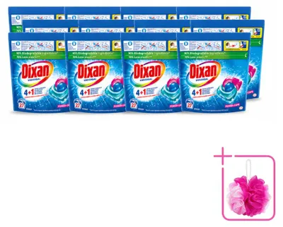 Produktbild von 12 x Dixan Power-Caps Universal Wascapsules - Sparpackung - 12 Stücke