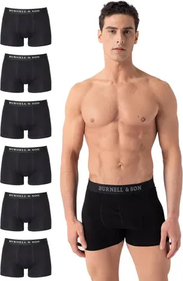 Imagen del producto de Calzoncillos bóxer para hombre, 95% algodón, pack de 5 unidades, con cintura cómoda, ropa interior para el día a día
