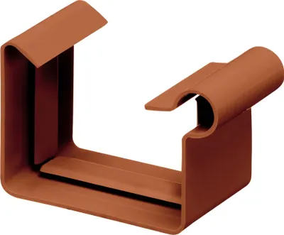 Produktbild von INEFA Rinnenverbinder Kastenrinne, PVC NW83 / 83mm Braun Verbinder für Dachrinne Kunststoff, Dachrinnenzubehör,  Germany