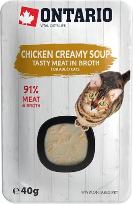 Immagine prodotto di Ontario CAT Adult Zuppa di pollo, formaggio e riso 40 g