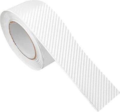 Produktbild von Carbon Folie 5x100 cm - Carbon 3D Weiß - Carbonfolie matt mit Luftkanal-Kleber – leicht anzubringen - Klebefolie Möbel selbstklebend für Küche, Möbel und Auto - Folie für Möbel