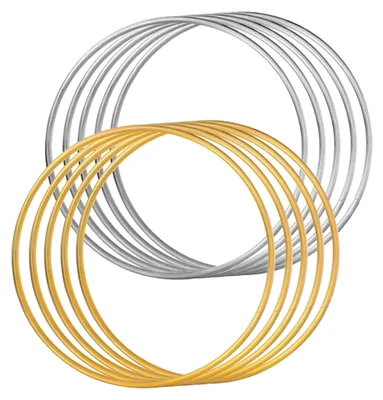 Produktbild von 10 Stück Traumfängerringe Metall 10cm Eisen Makramee Zubehör für Selbstgemacht Traumfänger Wanddekoration Handgefertigte Deko