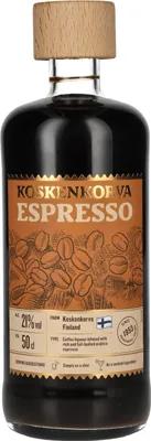 Image de Koskenkorva ESPRESSO Flavoured Liqueur 21% Vol. 0,5l