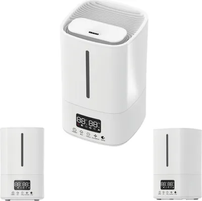 Zdjęcie produktu dla Ultradźwiękowy Nawilżacz Powietrza 5 L Z Wyświetlaczem Lcd, Funkcją Automatyczną, Aromaterapią I Jonizacją