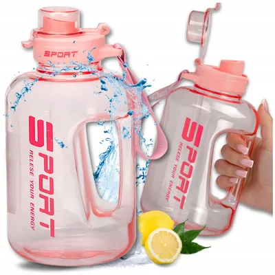 Produktbild von Tressari Motivationsflasche 1700ml BPA Frei Auslaufsicher