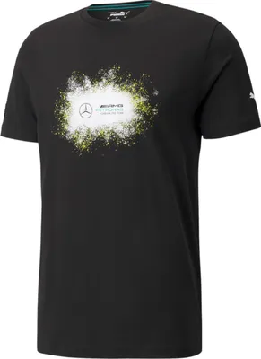 Produktbild von Puma Mercedes AMG Logo T Shirt Herren schwarz, Größe:S, Farbe:Schwarz