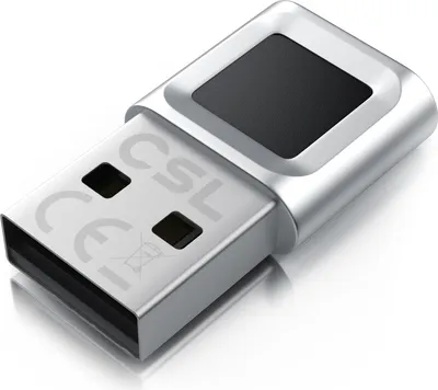 Produktbild von CSL Fingerabdrucksensor, Fingerabdruckleser bis zu 10 IDs, biometrische Authentifizierung, Windows 11 Hello Anmeldung, Plug & Play, USB-A, 360° Rundumerkennung