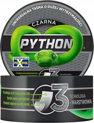 Produktbild von Python Klebeband Schwarz, 000263