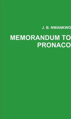 Produktbild von Memorandum To Pronaco