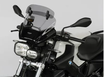 Obrázek produktu pro Univerzální čelní sklo pro motocykly bez kapotáže MRA, tvar VTNB-A, tónované
