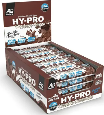 Produktbild von All Stars Hy-Pro Protein Bar- 24 x 100g Riegel Double Chocolate