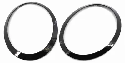 Image de Jeu de 2 anneaux de finition de phares de rechange pour BMW MINI F55/F56/F57 2014-2021 (références d'origine : 51137300631, 51137300632, 51712355791, 51712355798)
