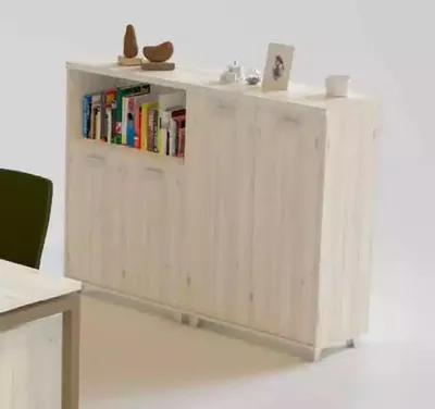 Produktbild von Holz Aktenschrank Moderne Büromöbel Weiß Dokumenten Schrank Kommode