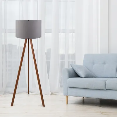 Produktbild von Opviq, AYD-1529, Stehlampen, Grau, MDF, 38 x 38 x 140 cm