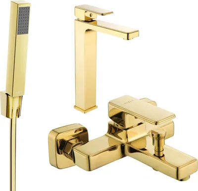 Produktbild von Mexen Cetus R77 Badewannenset, Gold - 744313R77-50