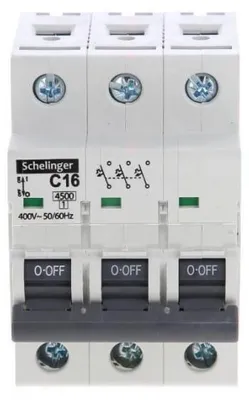 Obrázok produktu pre Schelinger istič / automatický istič / 2 A až 63 A / 1-pólový / 3-pólový