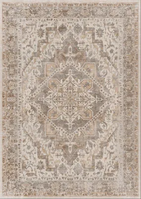 Maschinenwaschbarer Vintage-Teppich 160x230 cm, hellbraun