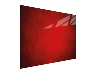 Produktbild von Rotes Glas-Schneidebrett 52x40 cm, hitzebeständig, rutschfest und hygienisch