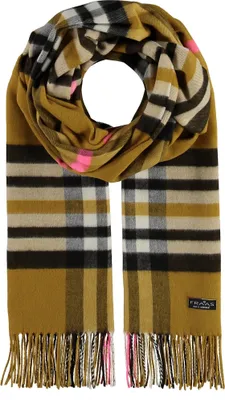 Produktbild von FRAAS Schal Cashmink® Scarf with FRAAS Plaid Lime gelb mehrfarbig
