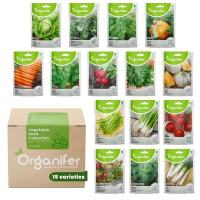 Produktbild von Gemüsesamenpaket - 15 essenzielle Sorten- Organifer