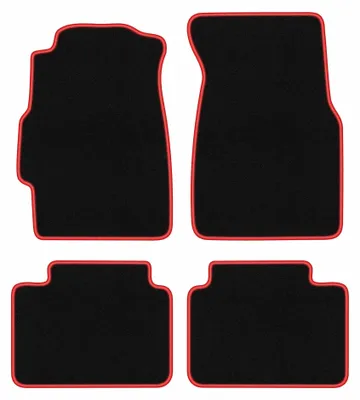 Immagine prodotto di Tappetini in moquette per Honda Civic VI 1995-2001 (berlina) – set 4 pezzi, nero/rosso, su misura – Wielganizator CARLUX