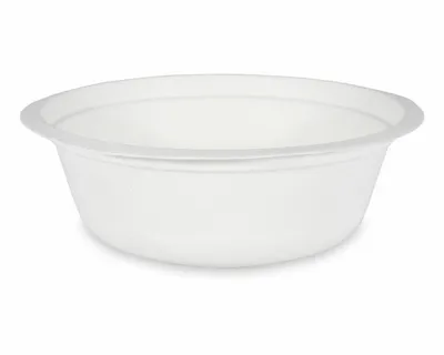 Produktbild von 100x Suppenteller Salatschalen Schale rund Zuckerrohr 500ml Ø15.5 x 5.5cm