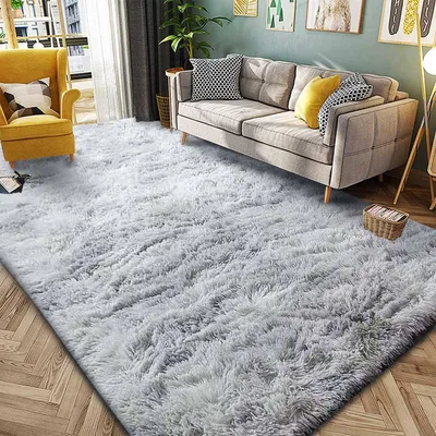 Zdjęcie produktu dla Dywan - 200 x 250 cm - Guma - Wysoka gęstość - Nowoczesny - Antypoślizgowy - Szary i biały